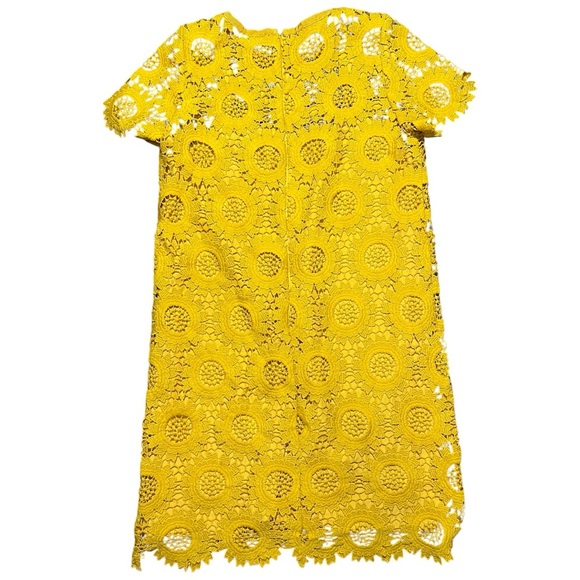 LOFT Sunflower Yellow Lace Dress - Picture 3 of 10